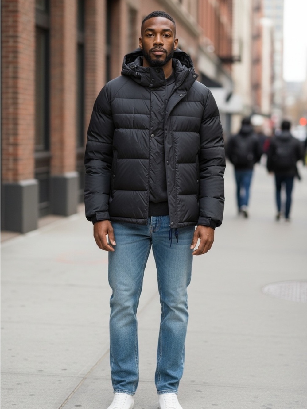 CALVIN KLEIN Duck down Waterfowl feathers Heavyweight puffer coat jacket men’s L